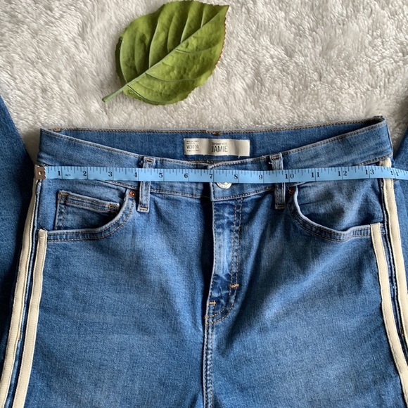 TopShop MOTO Jamie Side Stripe Cropped 30 - Picture 5 of 9